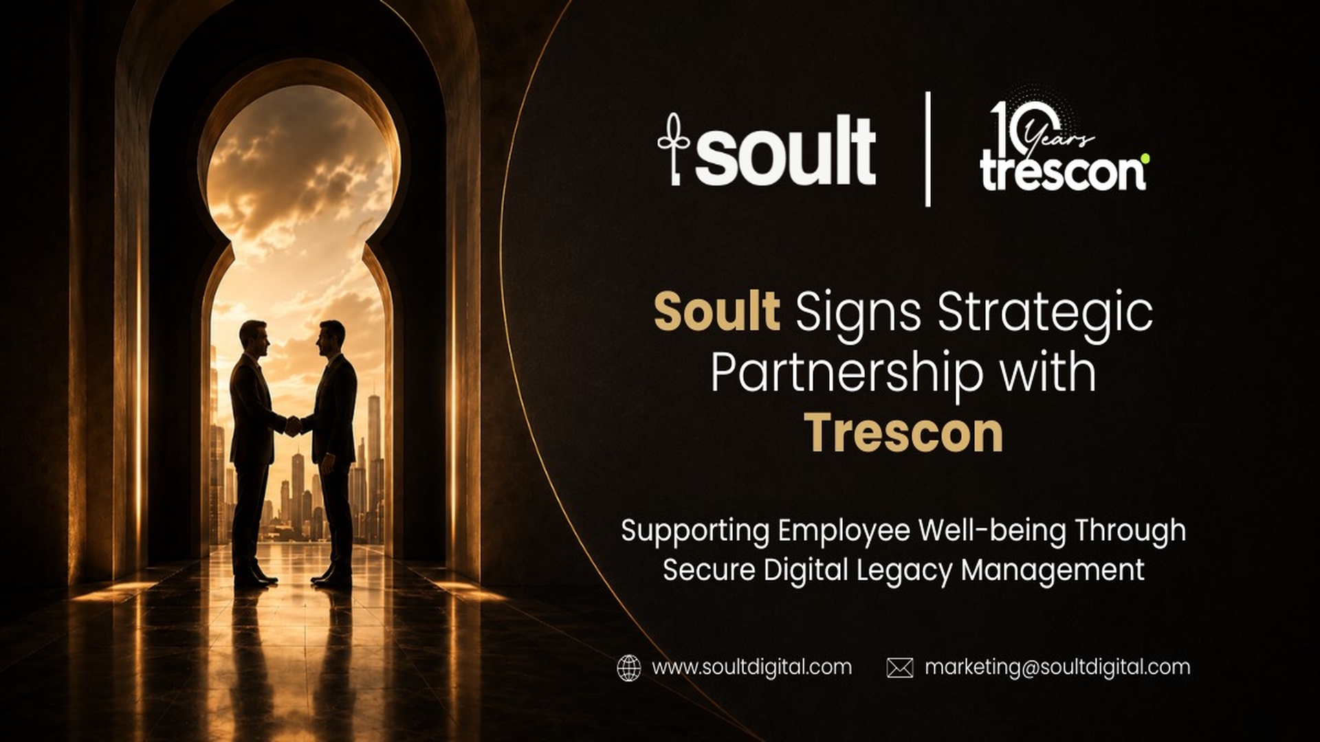 Read more about the article Soult Signs Corporate Partnership with Trescon, Bringing Its Secure Digital Life Vault to Employees Across India