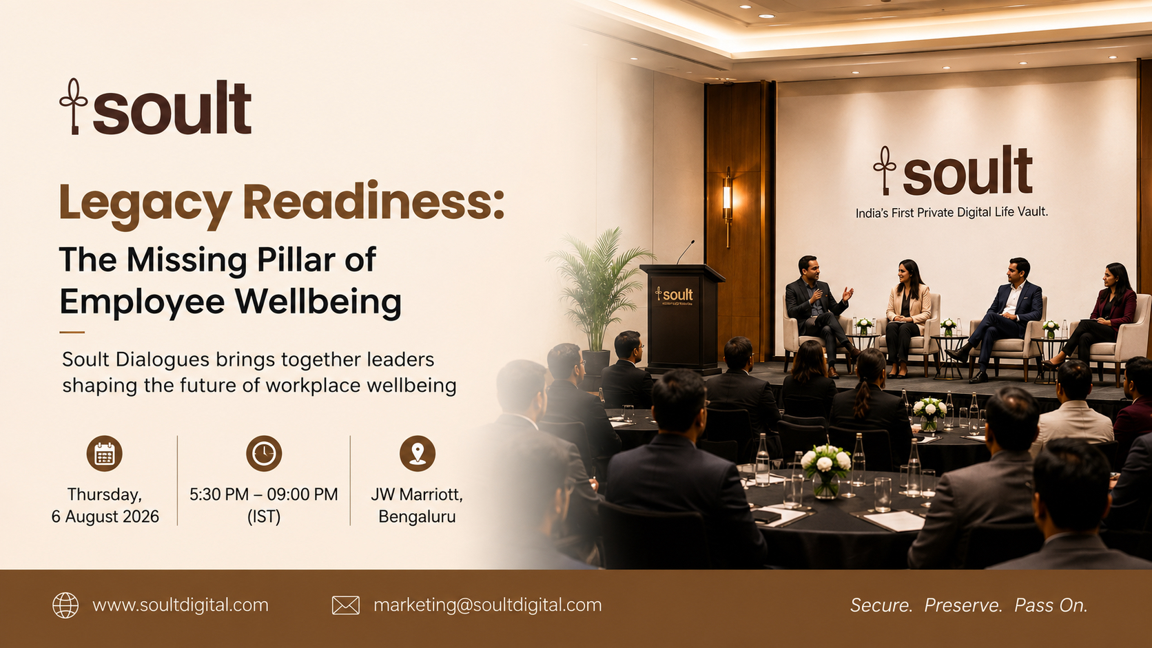Read more about the article Over ₹72,000 Crore Lies Unclaimed in India. Soult Brings Business Leaders Together to Make Legacy Readiness a Workplace Priority